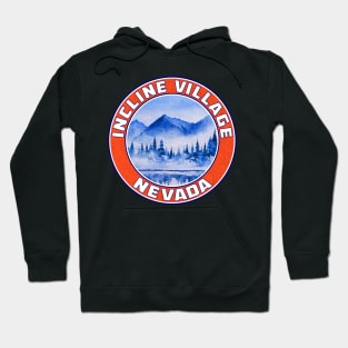 Ski Incline Village Nevada Lake Tahoe Skiing Hoodie